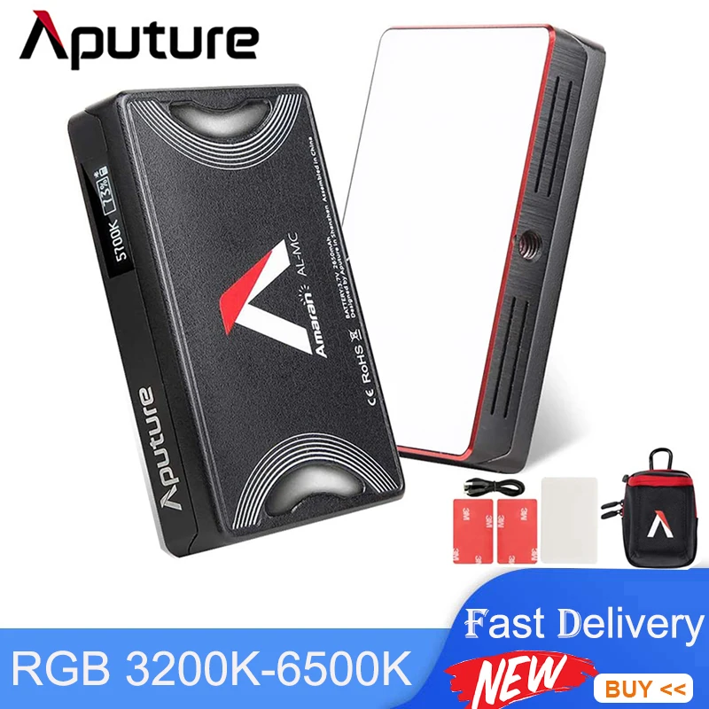 Aputure MC AL-MC LED Light Portable 3200K-6500K RGBWW Photography 