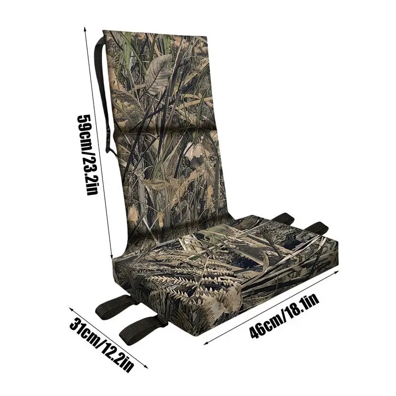 Tree Stand Seat Waterproof Ladder Stand Seat Comfortable Hunting Tree Outdoor Camouflage Sitting Pad For Climbing Camping