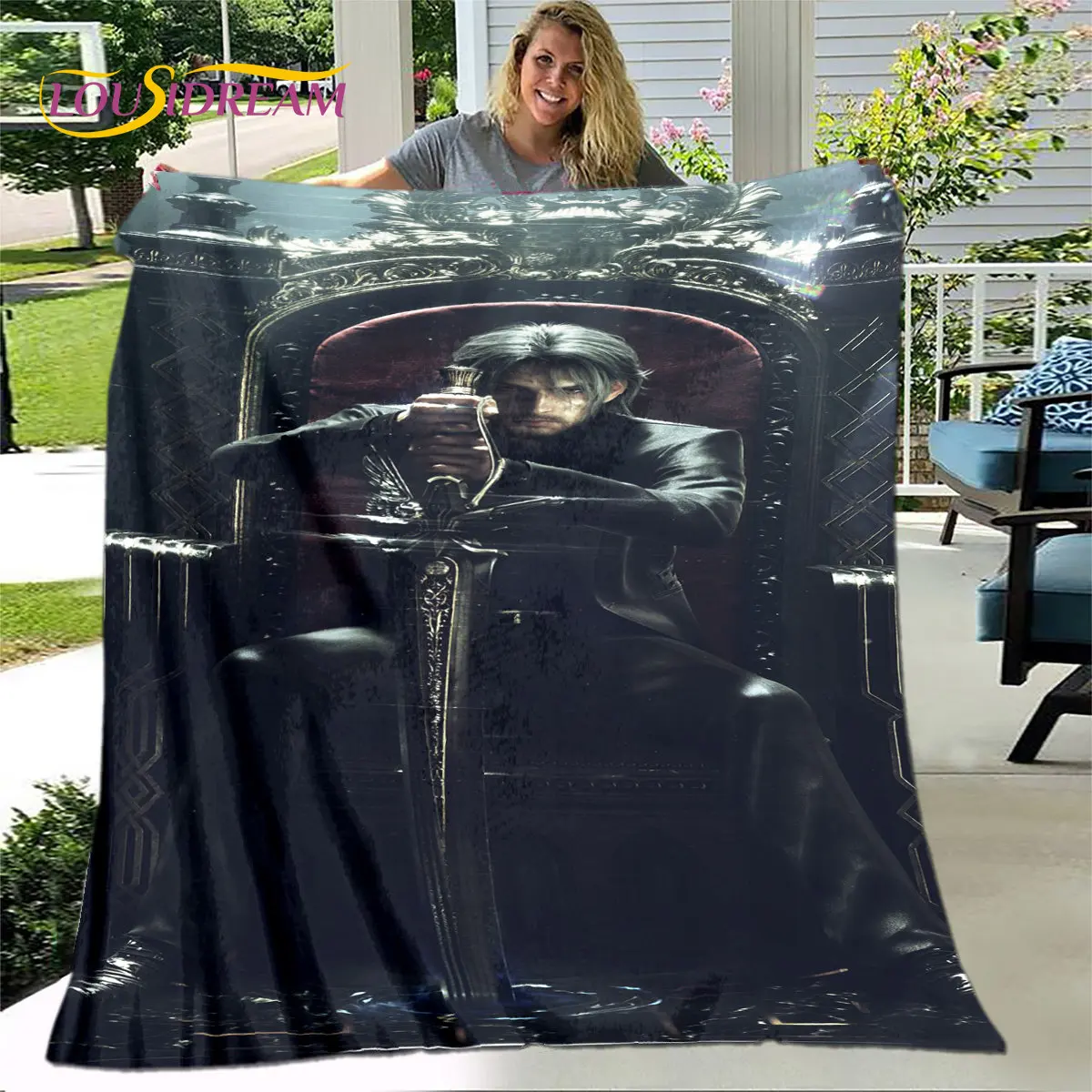 Final Fantasy Game Gamer Soft Plush Blanket,Flannel Blanket Throw