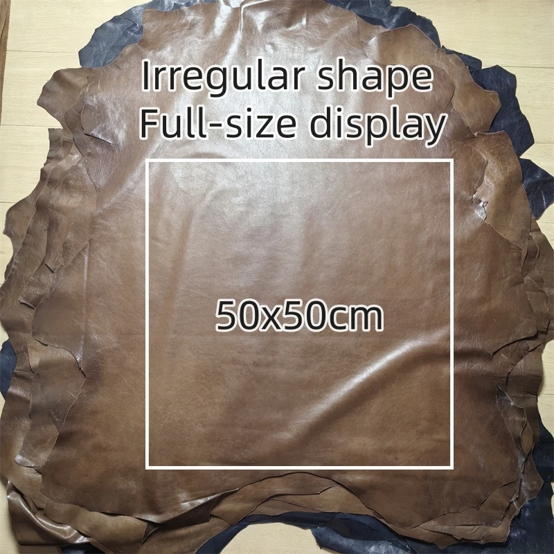 Premium 0.5mm Oil-Waxed Sheepskin Leather Fabric