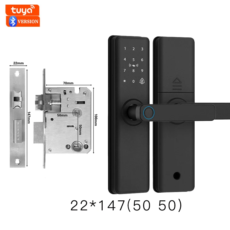قفل باب ذكي بصمة 2025 Tuya