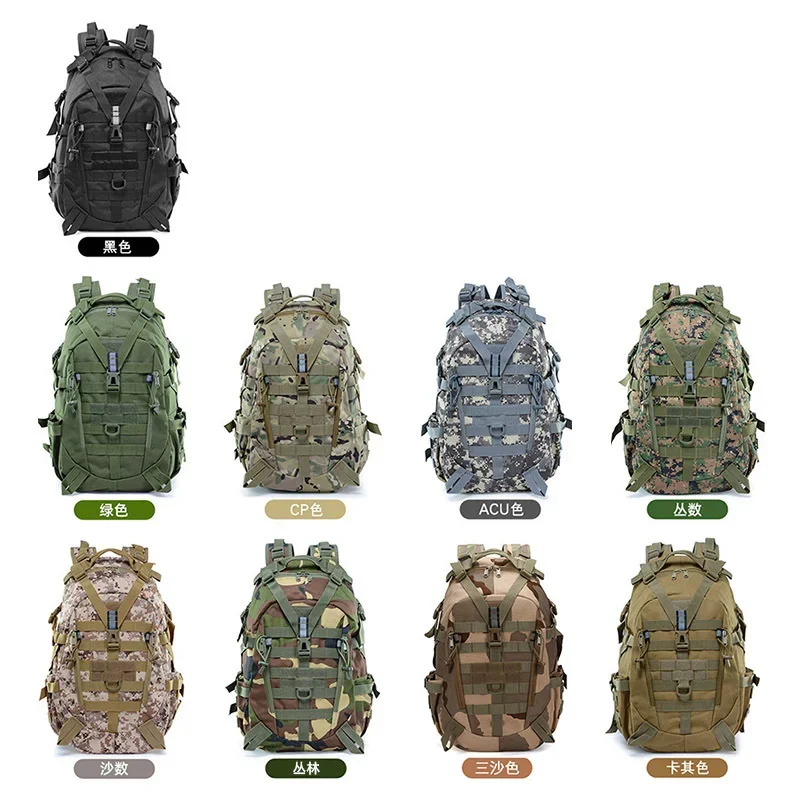 

25L Large Capacity Backpack Waterproof Nylon Military Tactics Molle Army Bag Men Backpack Rucksack for Hike Travel Backpacks