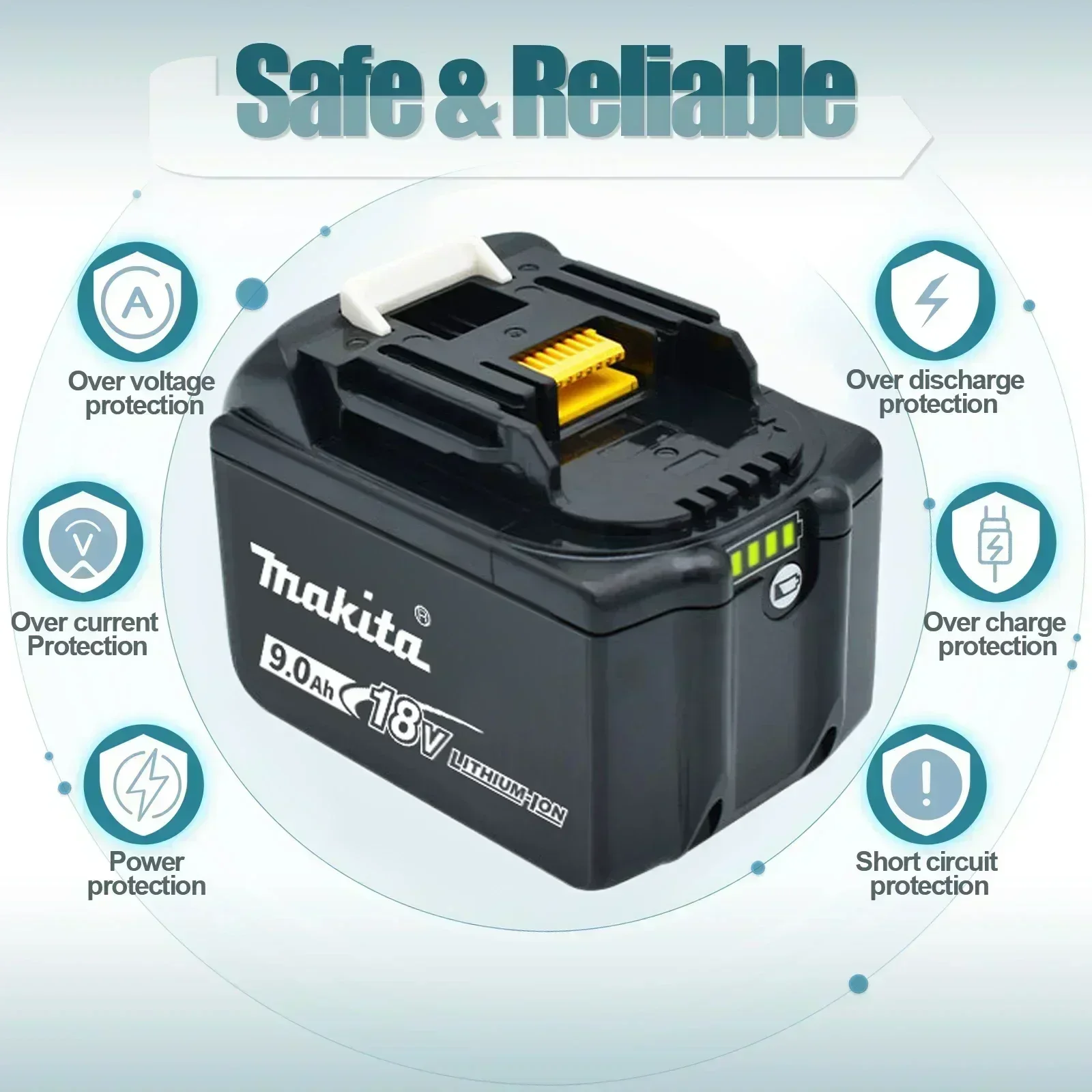 Scheda Di Ricarica Per Batterie Makita 18V Li-Ion (compatibile Con BL1815, BL1830, BL1860)