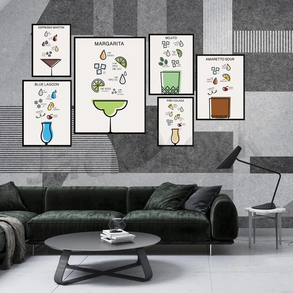 

Old Fashioned Print / Poster / Boozy Gift / Cocktail Art / Retro Poster / Cocktail Wall Art Print / Whiskey Cocktails / Cocktail