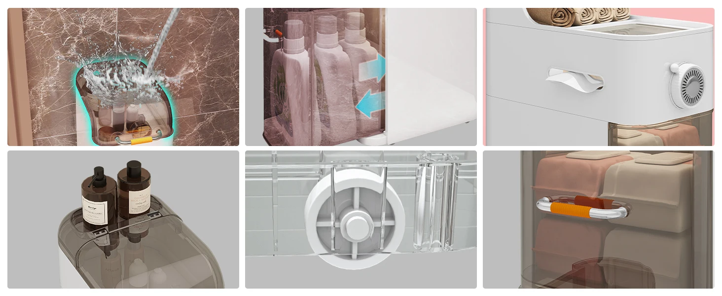 Slim Bathroom Storage Cabinet