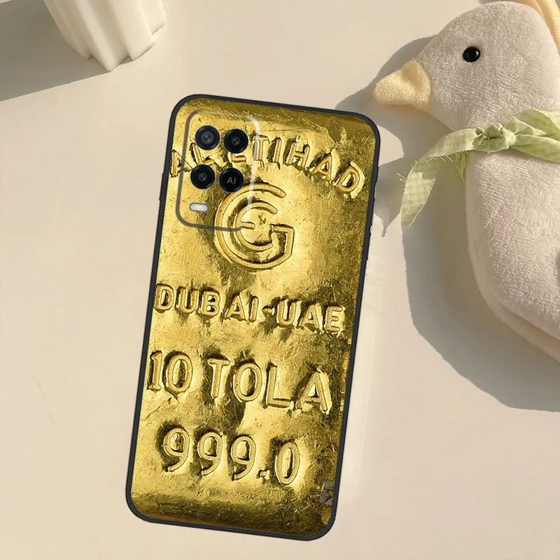 Switzerland Fine Gold Phone Case For OPPO A74 A54 A94 A15 A3S A5S A52 A72 A83 A91 A93 A5 A9 A31 A53S 2020 Coque