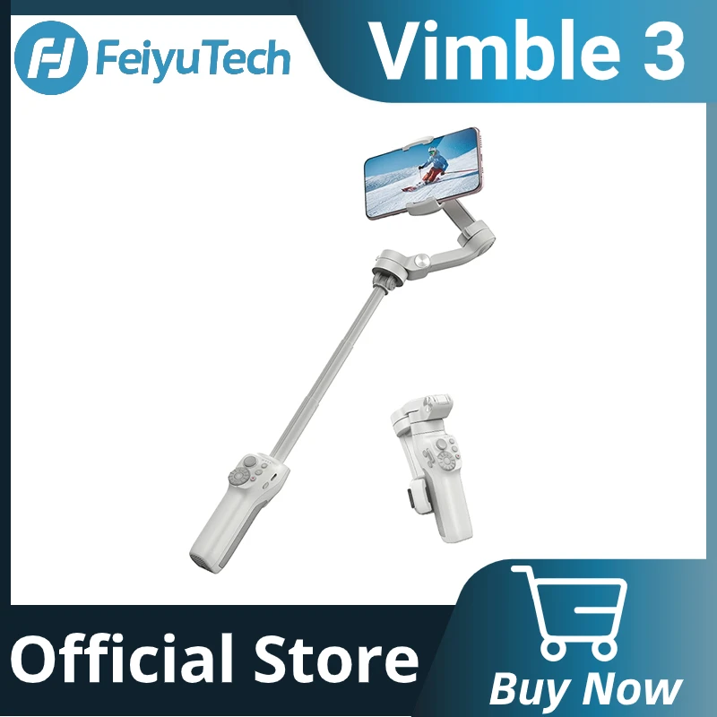 Feiyutech Ufficiale Vimble 3 Asta Di Prolunga Integrata 3-Axis Smartphone Palmare Gimbal Portatile E Pieghevole Per Iphone 14 Pro Max Samsung S23 Ultr
