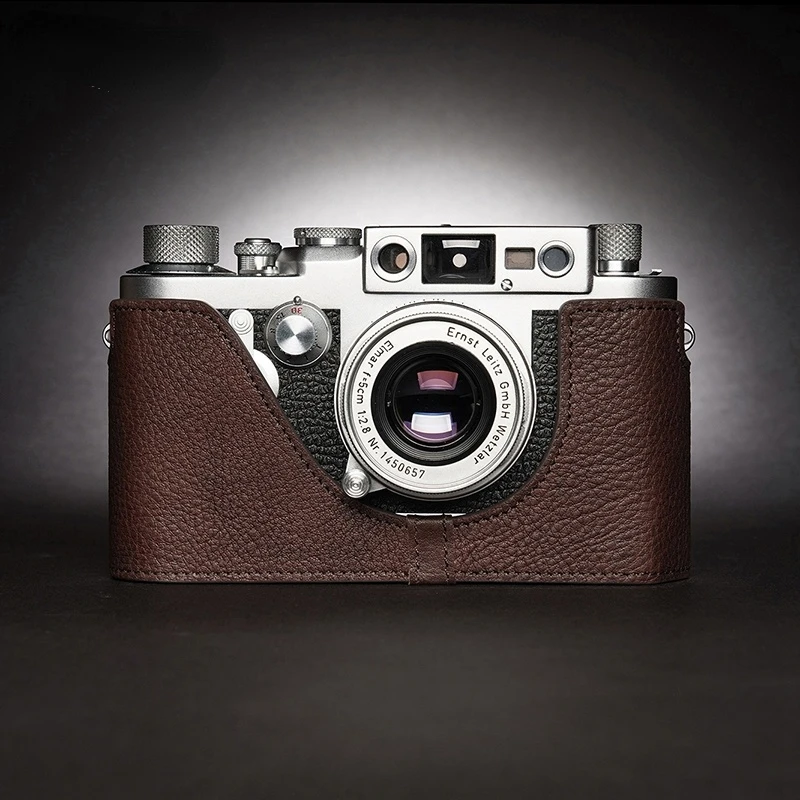 

handwork Photo Camera Genuine leather cowhide Bag Body BOX Case For LEICA iiig iiif iiid iiic ic ig if iic iif Protective shell