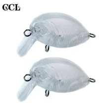 

CCLTBA 10pcs/lot Crankbait Blanks Fishing Lures 4cm 3g Floating Wobbler Hard Baits DIY Fishing Crank Bait Unpainted Minnow Crank