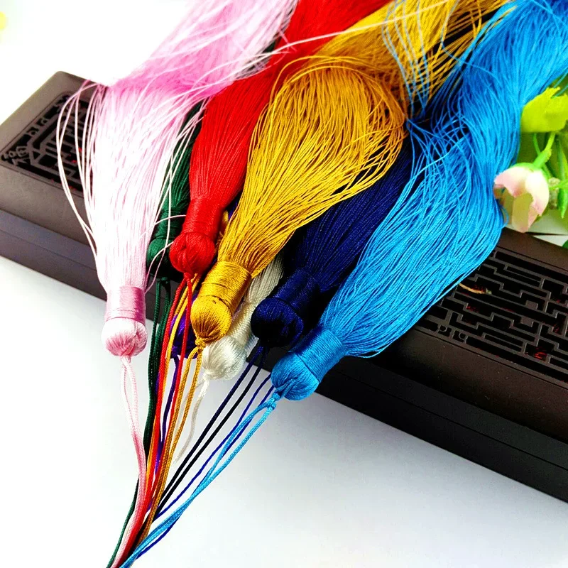Polyester Silk Beads Tassel Fringe Brush Tassels Trim Crafts DIY Jewelry Finding Embellish Curtain Accessories 1Pcs 50CM tassel fringe tassel decoration tassel accessories tassel trim