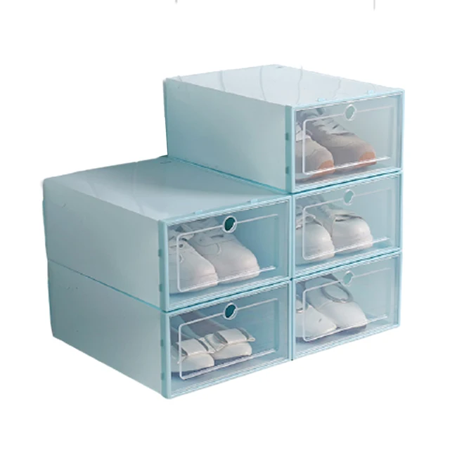 Cassetto per Organizer per scarpe addensare scatola di immagazzinaggio per  scarpe in plastica trasparente rettangolo PP scatole per scarpe con  cassetto addensato - AliExpress