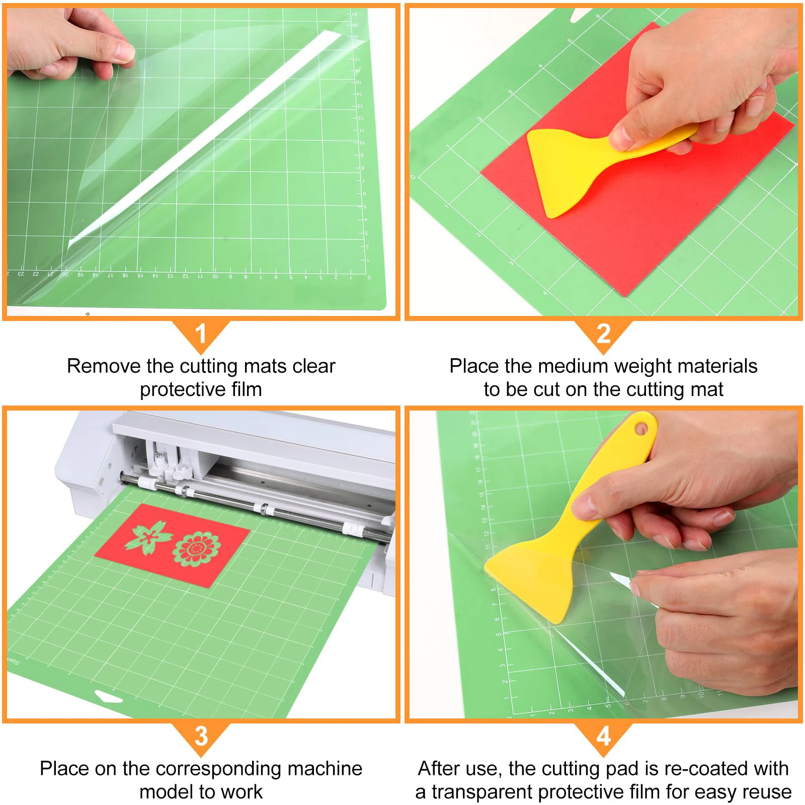 Cutting Mat Cutting Pad 3Pc 12inch PVC Cutting Mat for Cricut Maker Explorer DIY Paper Multifunctional Handicraft Art Engraving Board Sewing Pad