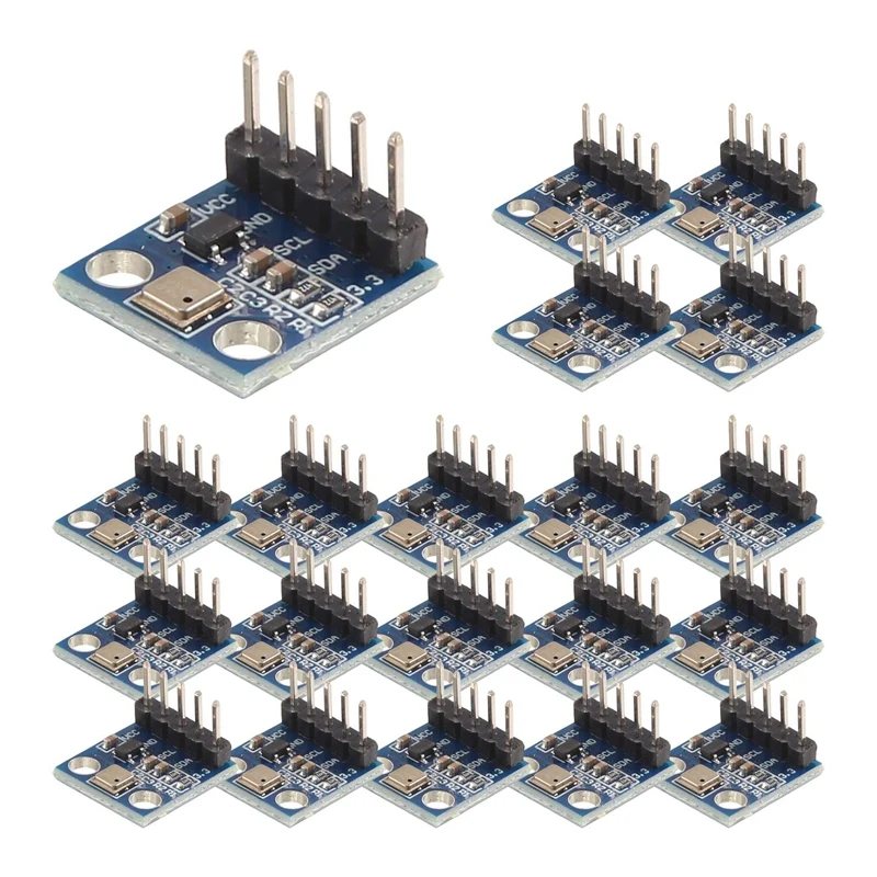 

GY-68 Dual Orifice BMP180 Temperature Sensor Module, Air Pressure Module BMP085 Module 20Pcs/Set