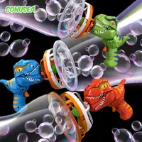 2 In 1 Large Bubbles Dinosaur Soap Bubble Electric Gun Toy Children's Outdoor party Interactive Games for Kids Boys Girls kids 4