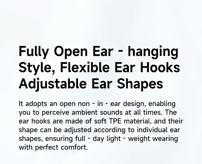 Cuffie sportive open ear cablate con microfono enc e usb-c_voghion.com