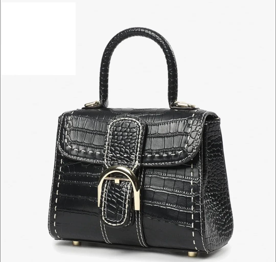 

New Arrivel Flap Design Women's Shopping Handbag High Quality Leather Alligator Female Evening Party Purse Bag Lady Shoulder Bag