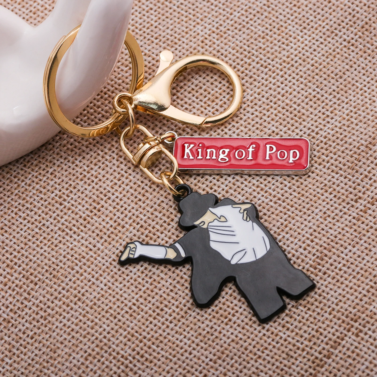 Michael Jackson Retro Dance Moves Keychain - King of Pop Tribute Gift Collection