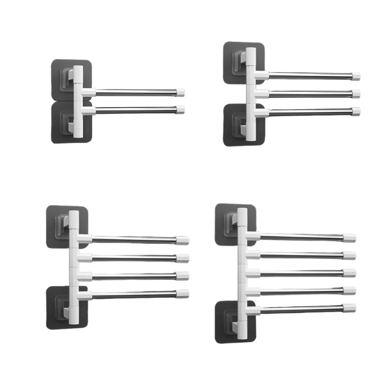 

Towel Bar Towel Holder for Bathroom and Kitchen 360 Degree Rotate Wall Mounted