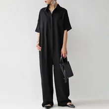 

Jumpsuit Women Summer 2022 Casual One Piece Wide Leg Pants Female Overalls Fashion Korea Loose Overalls Clothes Ladies Rompers