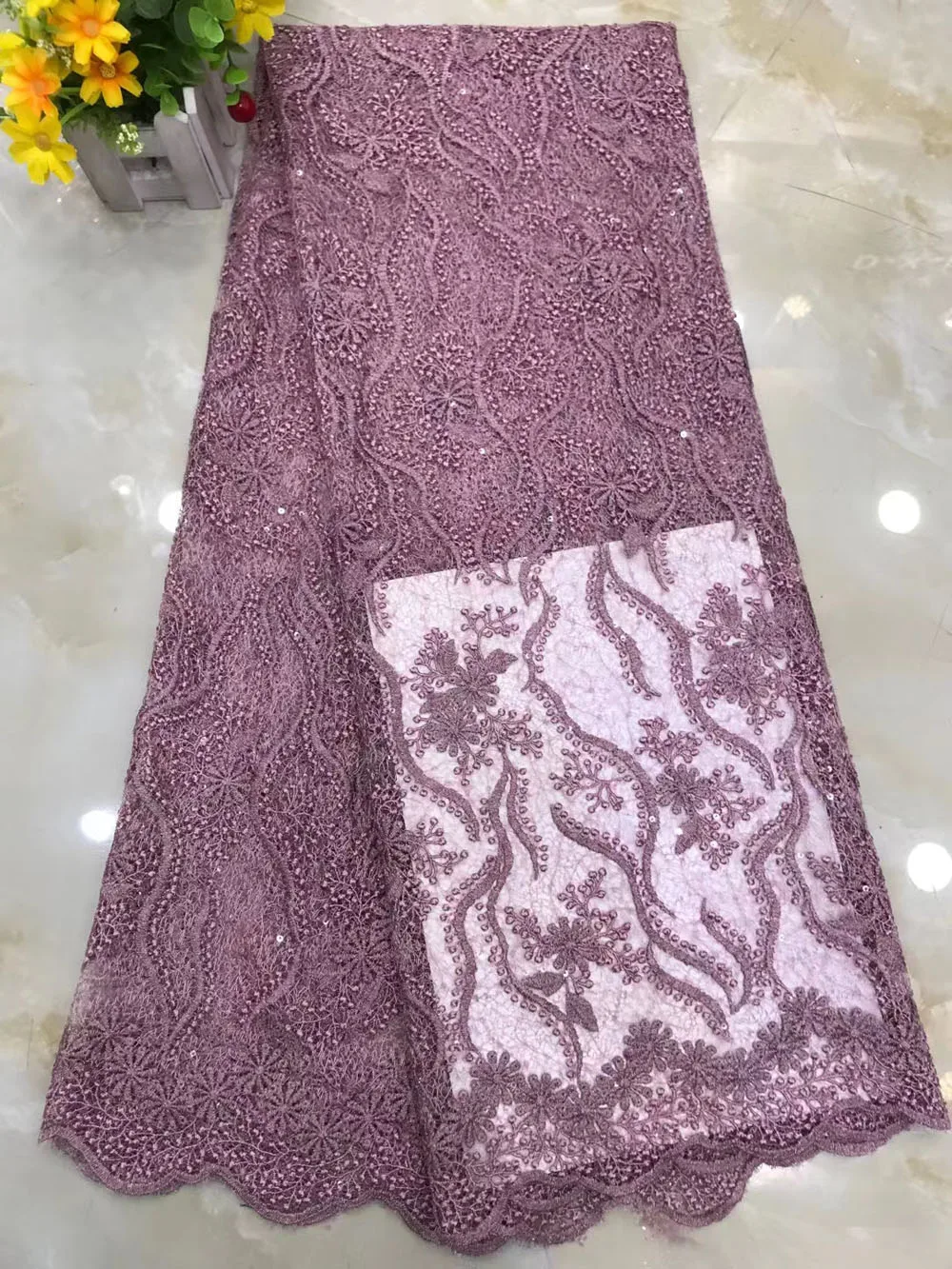 

Африканская нигерийская кружевная ткань 2022, вышивка блестками, французская тюль, сетка для шитья, дизайнерская юбка для рукоделия, оптовая продажа, 5 ярдов