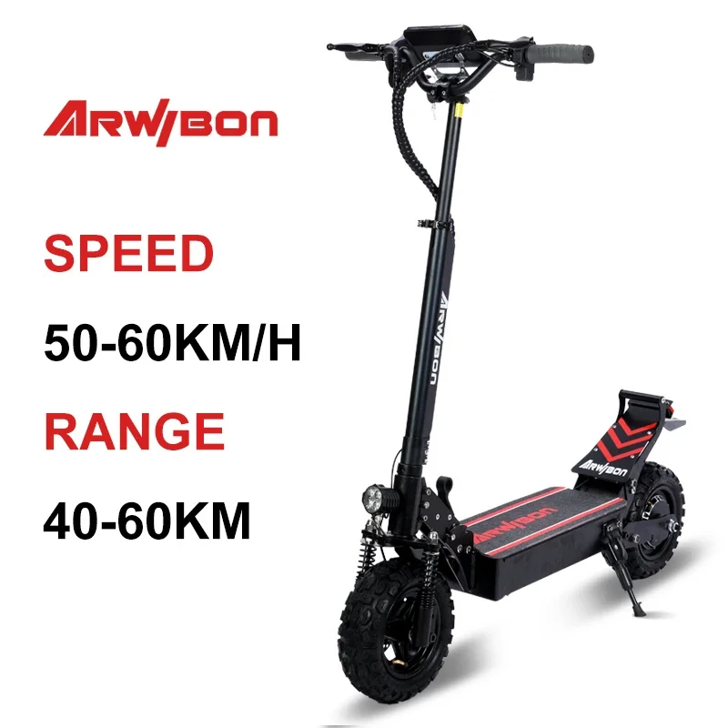 China Factory Direct 2500W Motor Electric Scooter 11 Inch 48V16AH Battery Off-Road Arwibon Q30 Adult Electric Scooter electric scooter