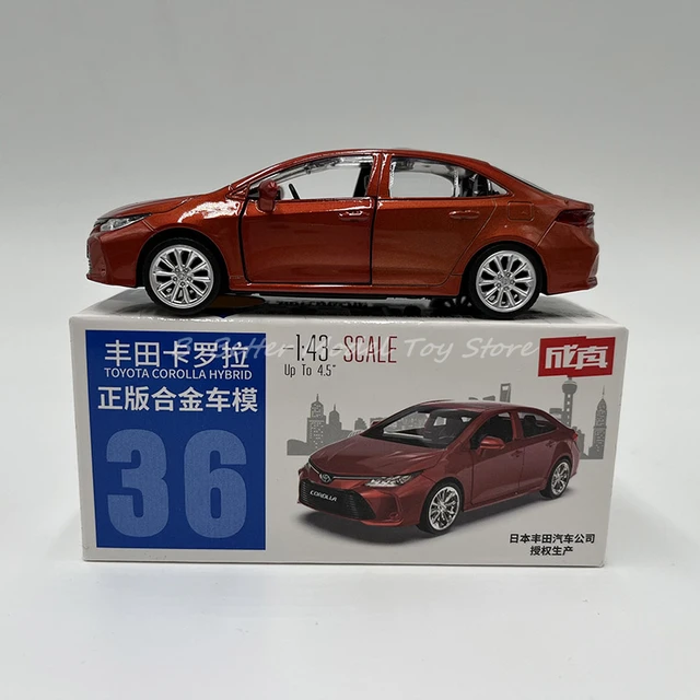 ダイキャスト-トヨタカローラコレクションの子供用車モデル,おもちゃ 