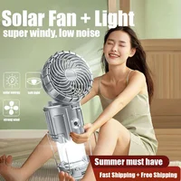 Solar Camping Light With Fan