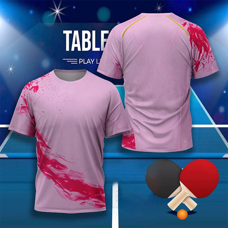 Short Sleeve T Shirt Badminton Uniforms Men Women Table Tennis Badminton Training Clothing Sportswear T-shirt Quick Dry Gym Tops O-Neck Short Sleeve Club