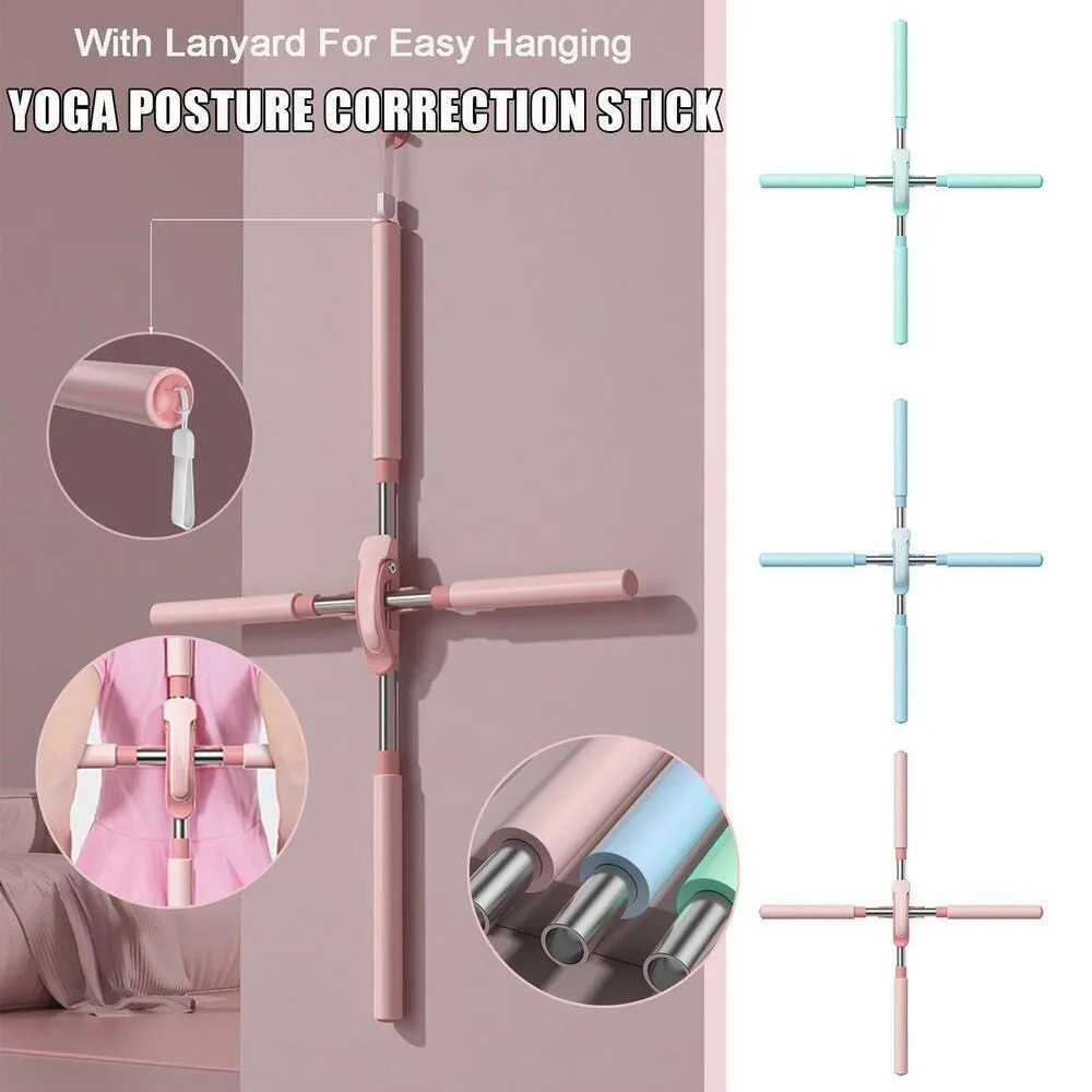 

Yoga Hunchback Posture Corrector Sports Correction Sticks Open Shoulder Beauty Back Posture Corrector Stick Yoga Pole