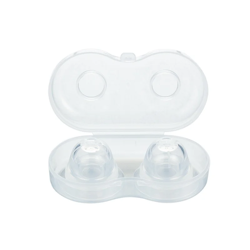 Nipple Sucking Corrector 2PCS Silicone Nipple Correction Niplette Nipple Shield Sucker Corrector Flat Silicone Breast Correction