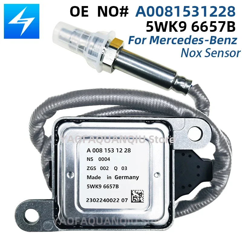 

A0081531128 5WK96657B 5WK96657A A0091530728 Original Nitrogen Oxygen NOX Sensor For Mercedes-Benz 14-16 E250 2.1L Sprinter