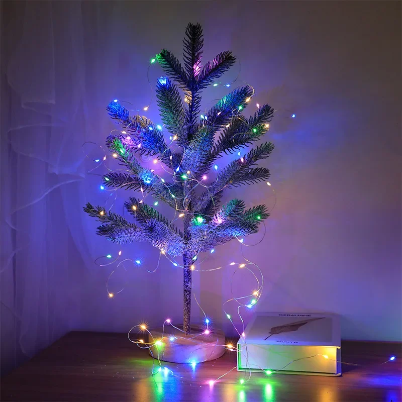 USB-Powered Waterproof LED Fairy String Lights - Copper Wire