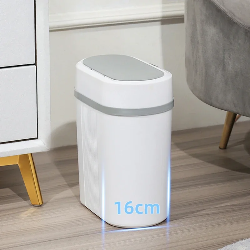 

Can Trash Mode Bin Waterproof Garbage Automatic Bathroom Induction Dual Kitchen Living Smart