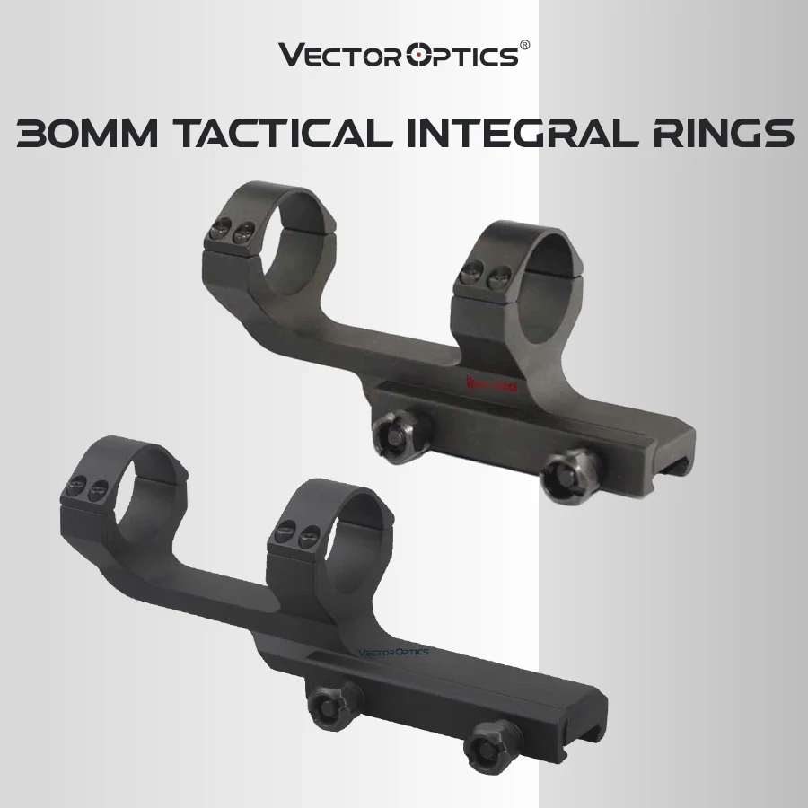Vector Optics Tactical 30mm One Piece Scope Offset Picatinny Mount Integral Rings Long Flat Top Mil-spec rifle scope mount ring rifle scope mount picatinny riser mount scope riser mount scope mount adapter picatinny rail accessories