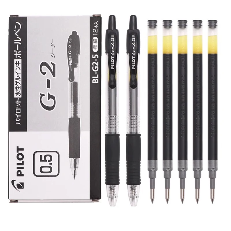 Pilot G2 Premium Gel Roller Pens Punto Extra Fine 0.5Mm Confezione Da 12 Nero Rosso Blu