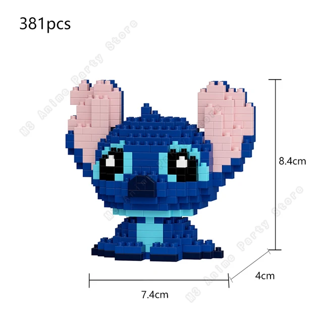 Lilo and Stitch Building Blocks Disney Bricks Stitch Bitrthday Assembled Block Set Toys Gift Anime Figures Christmas 3