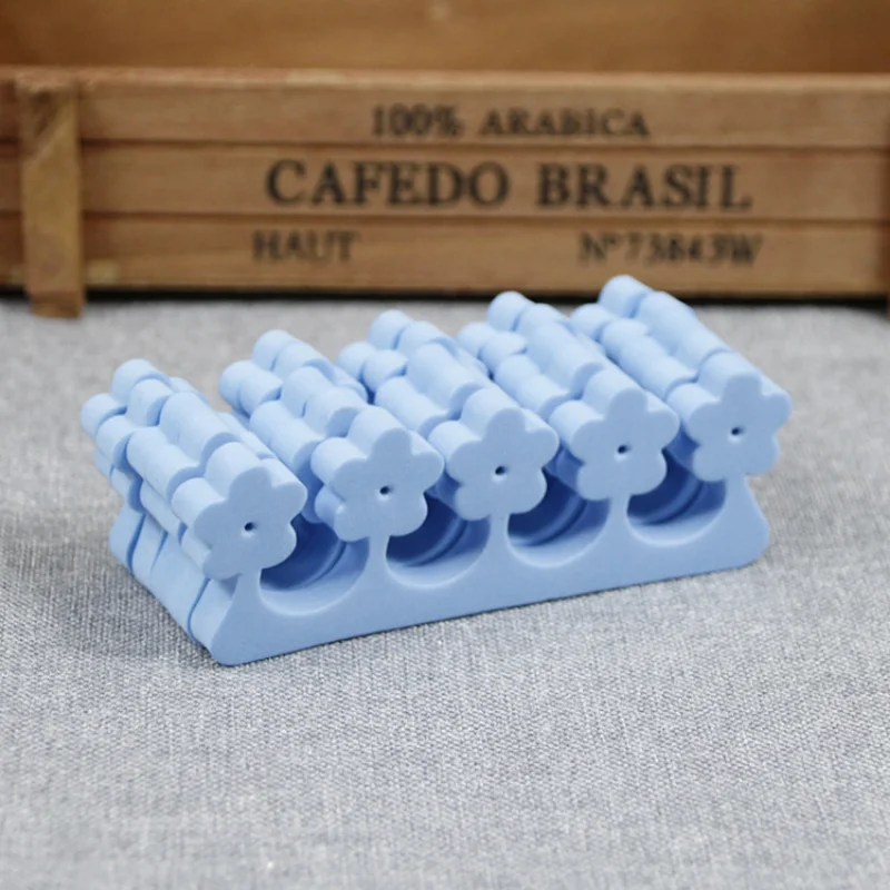 10pcs Nail Art Toe Separators Fingers Flower UV Gel Make Eva Manicure Pedicure Nail Art Sponge Flexible Finger Toe Separation