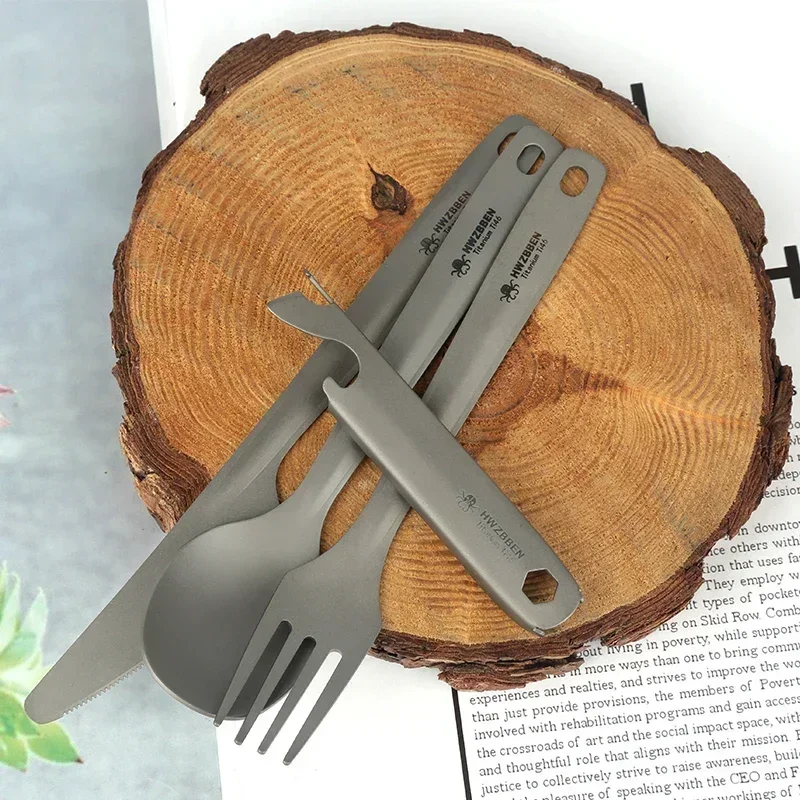 Set di posate in tanio Boundless Voyage coltello ultraleggero, cucchiaio, forchetta, bacchette stoviglie pieghevoli utensili da campeggio