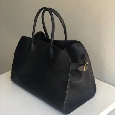 Women's Senior Margaux 15 Large Capacity Handbag Fashion Luxury Designer Genuine Leather Handbag Commuter Tote Bag Women's Bag