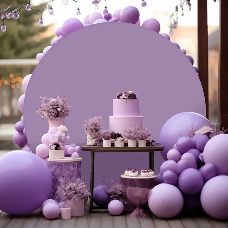 Circle Balloon Arch Stand Cover with Buckles Round Backdrop Cover for Wedding Professional Photography Studio Background 37JD