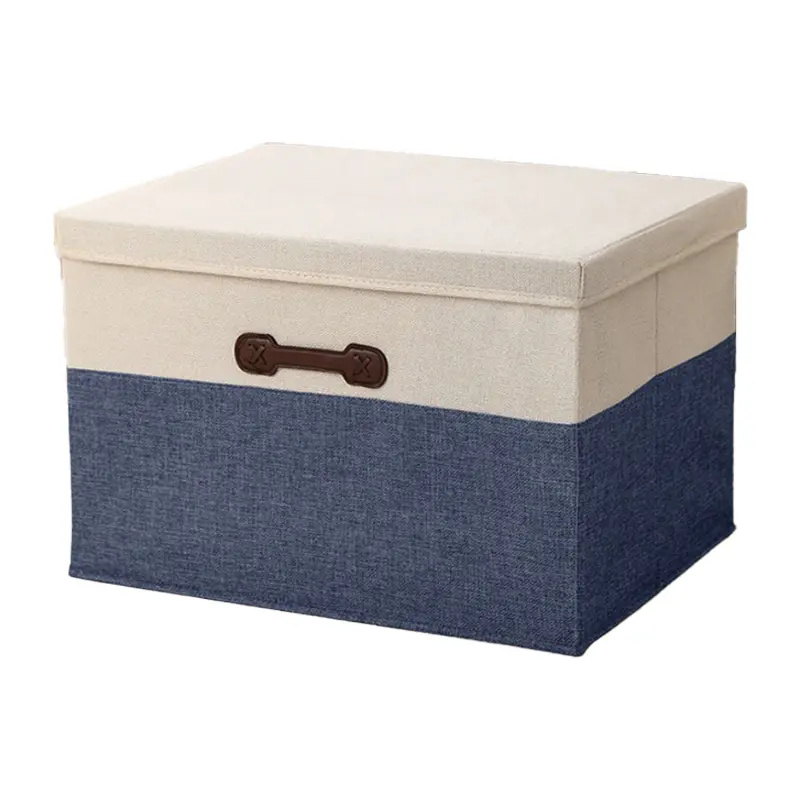 S/M/L/XL Foldable Linen Storage Boxes with Handle Wardrobe Organizer 1pc Basket Space Saving Cube Drawer Bin for Home Camping - Image 7