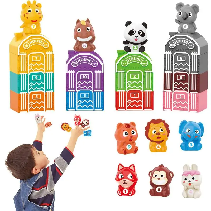 

Finger Puppet Sorting Game For Children Animal Matching Game Cute Learning Cartoon Sorting Early Education Toys For Boys & Girls
