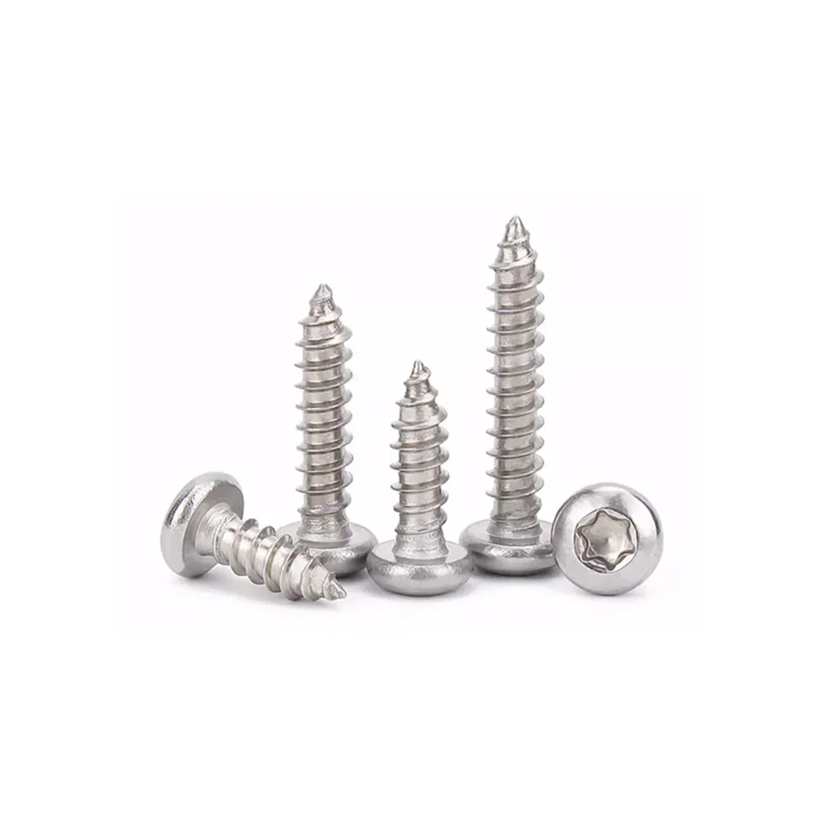 304 Stainless Steel Round Head Plum Blossom Self Tapping Screw/Wooden Screw M2-M6