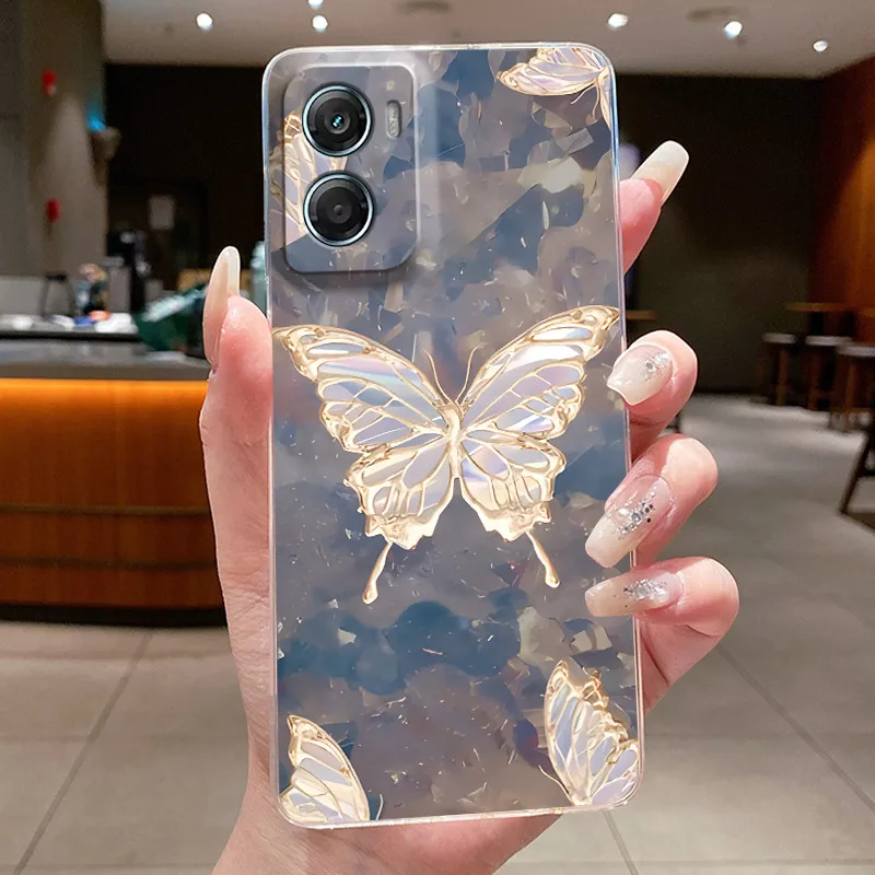 Fashion Butterfly Flower Phone Case - Soft TPU Silicone Back Bumper Etui