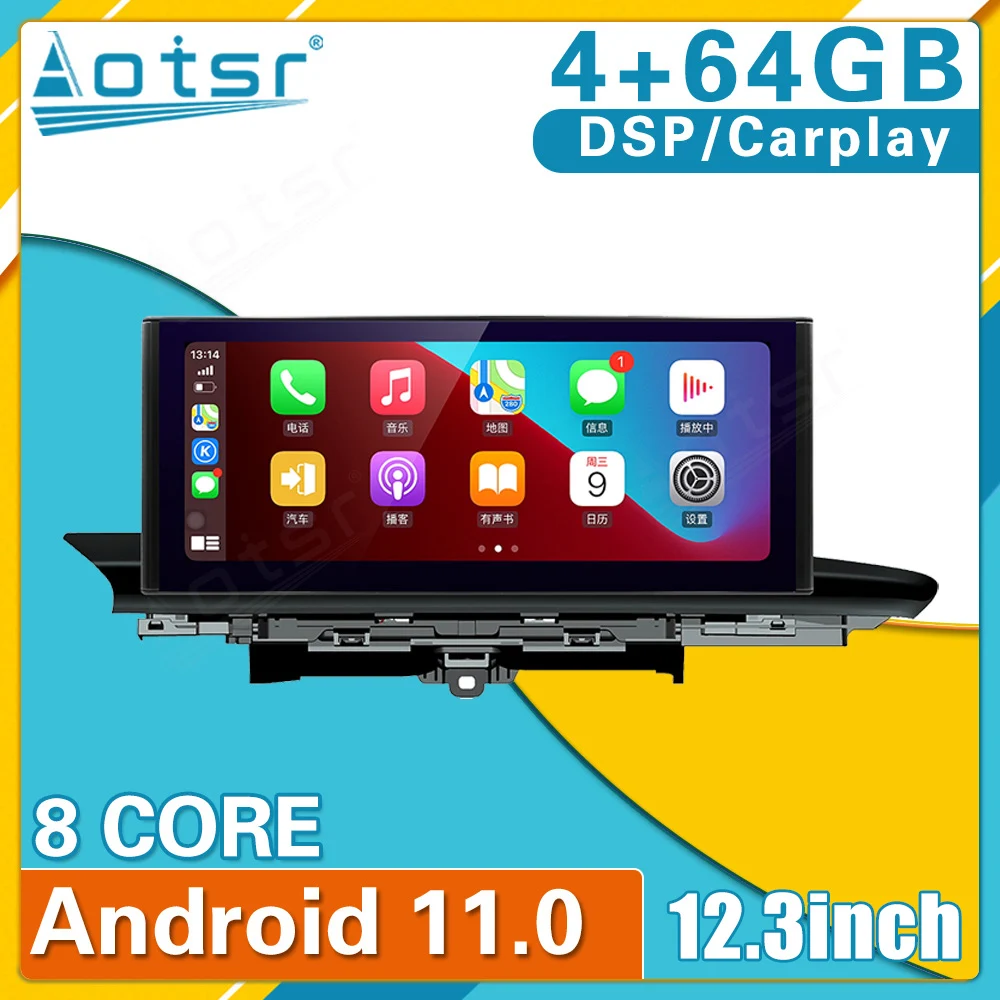 12.3 "Accessori Per Auto Lettore Video Multimediale Per Audi A6 A6L A7 C7 2012-2018 Navigazione Gps Android12 Radio Stereo Carplay 4G