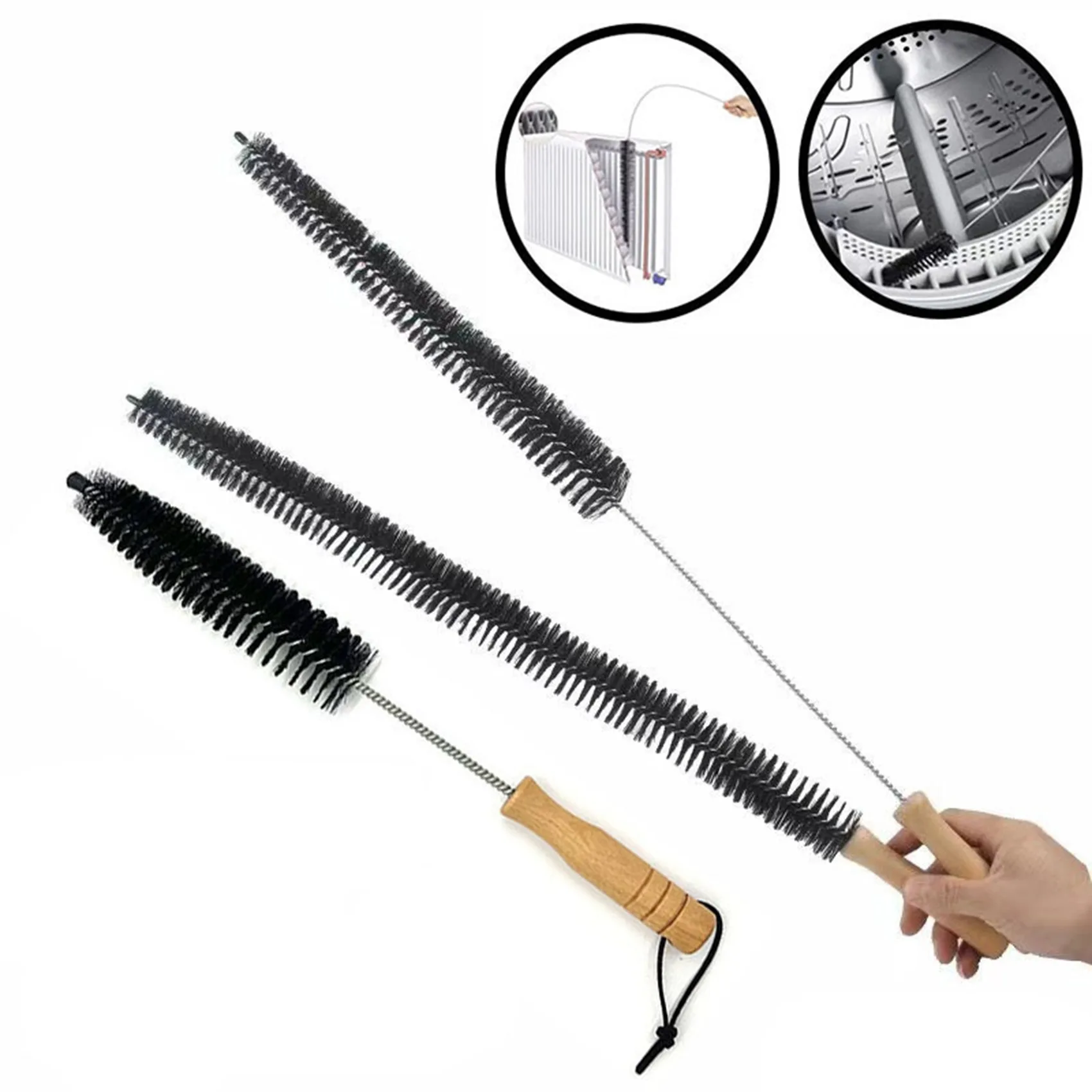 Radiator Cleaning Brush Long Reach Heater Dust Cleaner Flexible Bristle  Duster