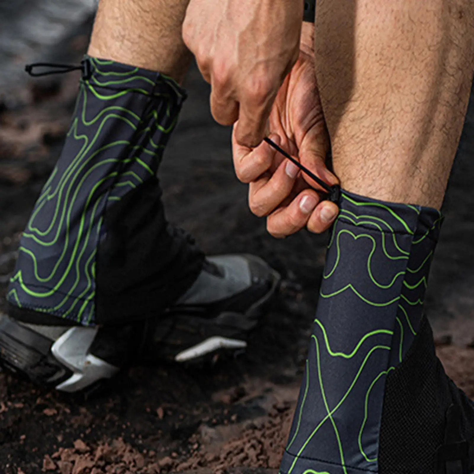 Boot Gaiters Sandproof Breathable Protector 1 Pair Snow Legging Gaiters For Mountaineering Desert Running Camping Outdoor Travel