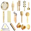 Children Musical Instrument Toys Montessori Natural Wooden Drum Harmonica Orff Instrument Kindergarten Music Play Learning Toys 1