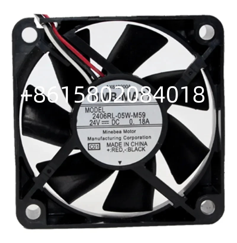 

Новый оригинальный 2406RL-05W-M59 24V 0.18A 6015 инверторный Вентилятор охлаждения постоянного тока