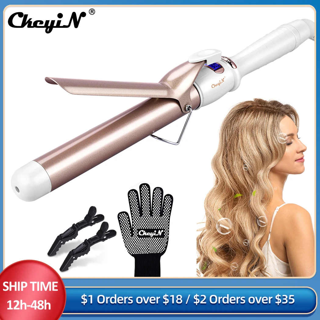 

CkeyiN 32/35mm Hair Curler Professional Electric Hair Curlers PTC Tourmaline Ceramic Curling Irons Wand Wavers Styling Tools